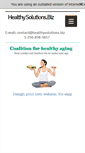 Mobile Screenshot of healthysolutions.biz