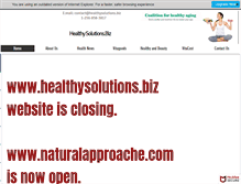 Tablet Screenshot of healthysolutions.biz